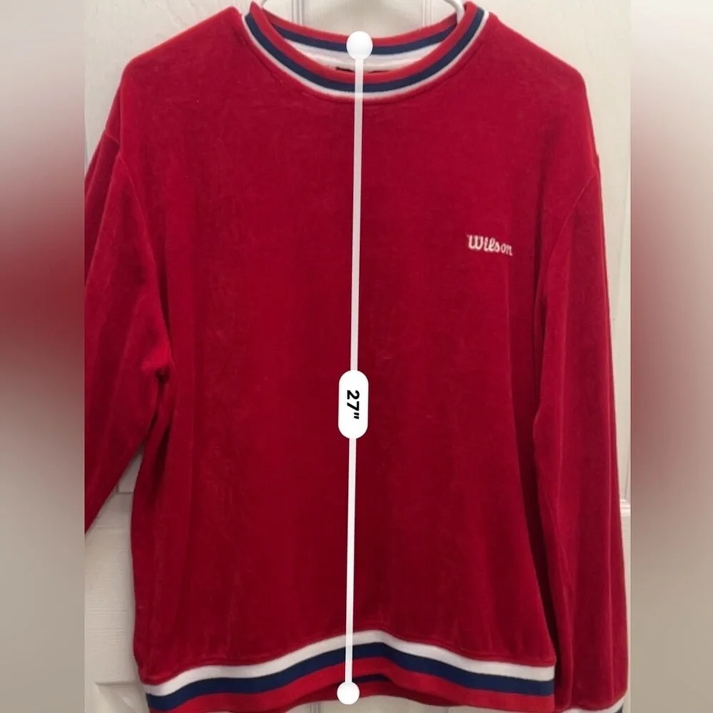 Forever21 X Wilson collab Large Red Tennis Sweater